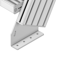 43-430-0 ALUMINUM PROFILE STAIR PART<br>30 DEGREE CONNECTION 45MM X 180MM STAIR STRINGER